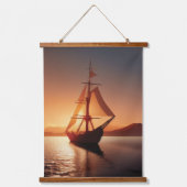 Oud boat Hanging Tapestry Hangend Wandkleed (Voorkant)