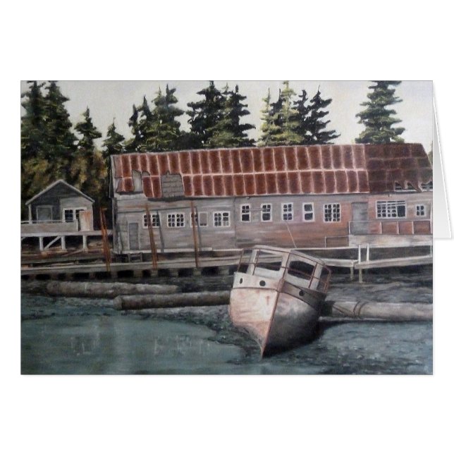 Oud boat House en Gevist boat (Voorkant Horizontaal)