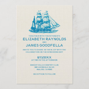 Oud Boats Wedding Invitations Kaart