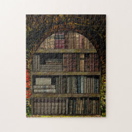 Oud boek Bibliotheek boek liefhebbers Legpuzzel