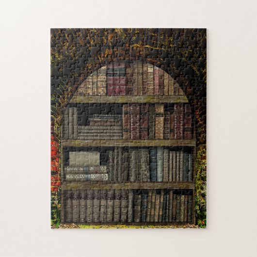 Oud boek Bibliotheek boek liefhebbers Legpuzzel (Verticaal)