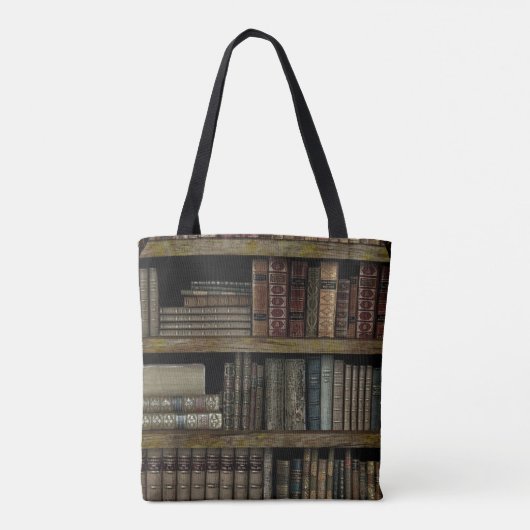 Oud boek Bibliotheek boek liefhebbers Tote Bag (Achterkant)
