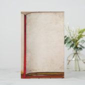 Oud boek briefpapier (Staand voorkant)