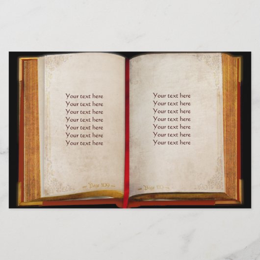 Oud boek flyer (Achterkant)