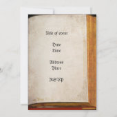 Oud boek kaart (Achterkant)