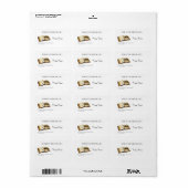 Oud boek met Roos/boek behoort toe- Label (Full Sheet)