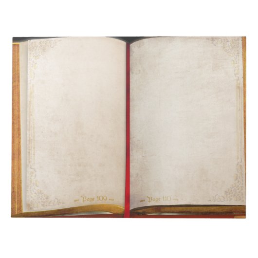 Oud boek notitieblok (Voorkant)