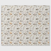 Oud Boekenliefhebbers Design Cadeaupapier (Vlak)
