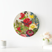 Oud boeket met vlinders grote klok (Huis)