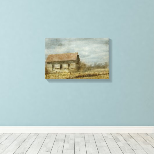 Oud Boerderij Canvas Afdruk (Insitu (Houten vloer))