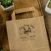 Oud boerderij eierkartonnen met afbeelding van rod rubberstempel