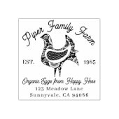 Oud boerderij eierkartonnen met afbeelding van rod rubberstempel (Afrduk)