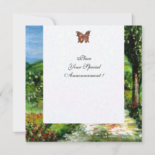 OUD BOERDERIJ HUIS IN CHIANTI, blauw groen rood wi Kaart (Achterkant)