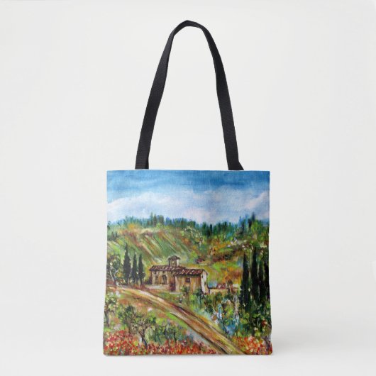 OUD BOERDERIJ HUIS IN TOSCANE LANDSCHAP TOTE BAG (Voorkant)