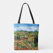 OUD BOERDERIJ HUIS IN TOSCANE LANDSCHAP TOTE BAG (Achterkant)