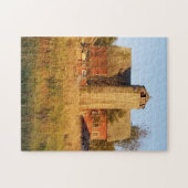 Oud boerderij legpuzzel (Horizontaal)