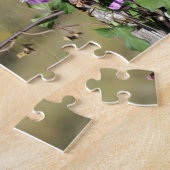 Oud Boerderij Morning Glories Puzzle Legpuzzel (Zijkant)