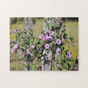 Oud Boerderij Morning Glories Puzzle Legpuzzel