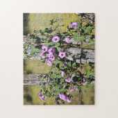 Oud Boerderij Morning Glories Puzzle Legpuzzel (Verticaal)