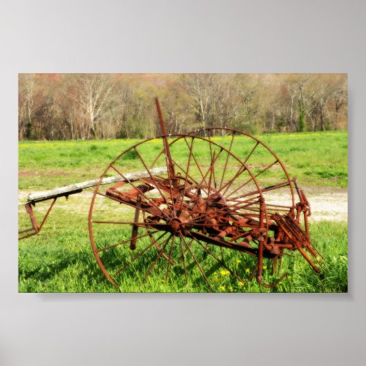 Oud Boerderij Tiverton Rhode Island Poster (Voorkant)