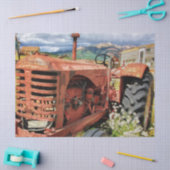 oud Boerderij tractor-deduplicatiepapier Tissuepapier (Craft)