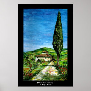 Oud boerderijhuis in Chianti -Toscane Landschap Poster