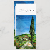 OUD BOERENHUIS IN CHIANTI, blauw groen rood wit Kaart (Voorkant / Achterkant)