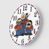 Oud bolvormenwinkelkwartet 2 grote klok (Hoek)