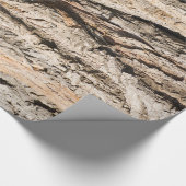 Oud boomstampatroon cadeaupapier (Hoek)