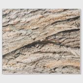 Oud boomstampatroon cadeaupapier (Vlak)