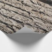 Oud boomstampatroon cadeaupapier (Hoek)