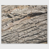Oud boomstampatroon cadeaupapier (Vlak)