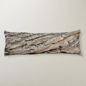 Oud boomstampatroon lichaamskussen (Achterkant)