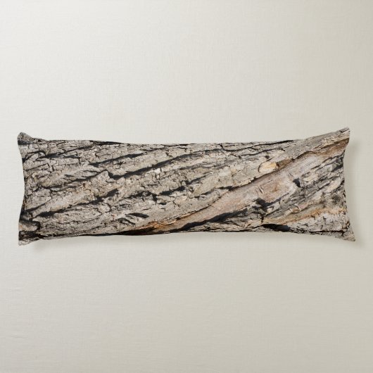 Oud boomstampatroon lichaamskussen (Achterkant)