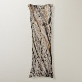 Oud boomstampatroon lichaamskussen (Voorkant Verticaal)