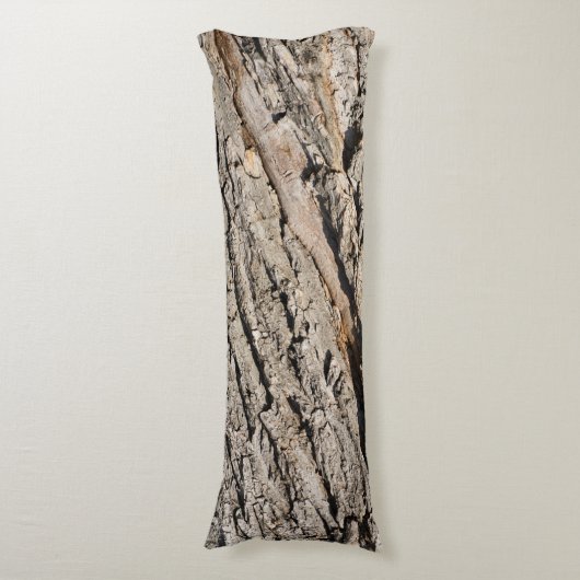 Oud boomstampatroon lichaamskussen (Voorkant Verticaal)