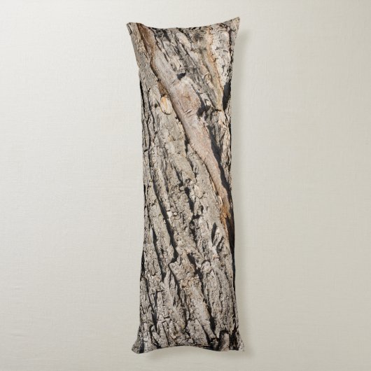 Oud boomstampatroon lichaamskussen (Achterkant (Verticaal))