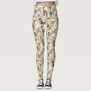 Oud bosland hertenpatroon leggings