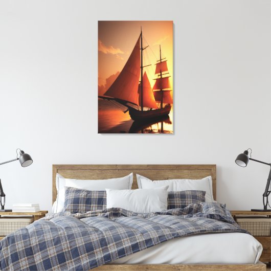 Oud botadoek afdrukken (Insitu (Slaapkamer))