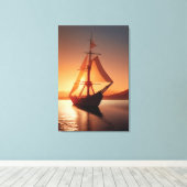 Oud botadoek afdrukken (Insitu (Houten vloer))