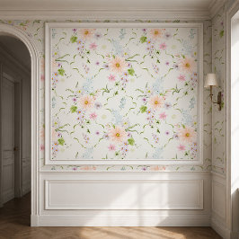 Oud botanisch behang voor cottages