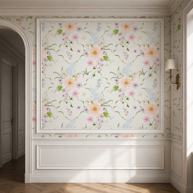 Oud botanisch behang voor cottages (Creator heeft geüpload)