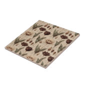 Oud botanisch bloemmotief (6) tegeltje (Zijkant)