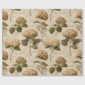 Oud botanisch bloempatroon (1) cadeaupapier (Vlak)