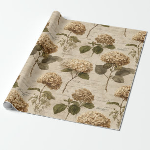Oud botanisch bloempatroon (1) cadeaupapier