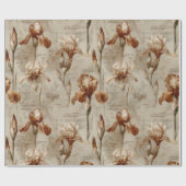 Oud botanisch bloempatroon (4) cadeaupapier (Vlak)