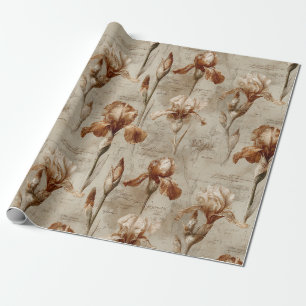 Oud botanisch bloempatroon (4) cadeaupapier