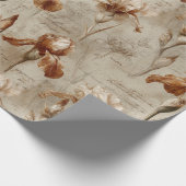 Oud botanisch bloempatroon (4) cadeaupapier (Hoek)