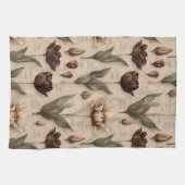 Oud botanisch bloempatroon (6) theedoek (Horizontaal)