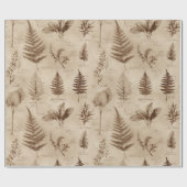Oud botanisch bloempatroon (7) cadeaupapier (Vlak)